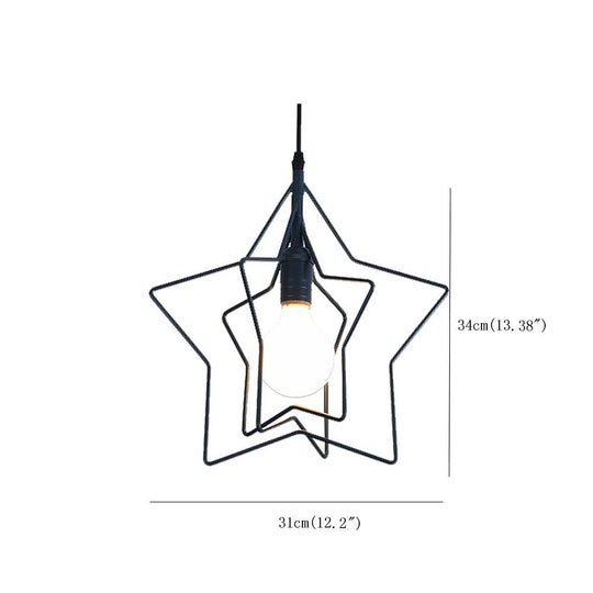 Multiple Star Shaped LED Modern Pendant Light