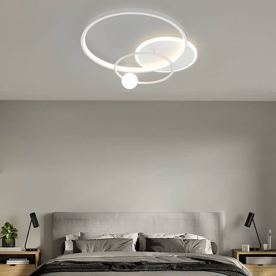 Multi-Circle LED Flush Mount Ceiling Light