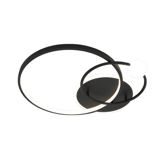 Multi-Circle LED Flush Mount Ceiling Light