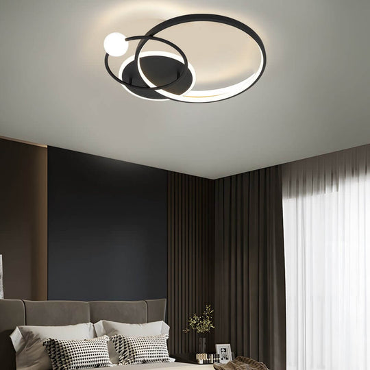 Multi-Circle LED Flush Mount Ceiling Light