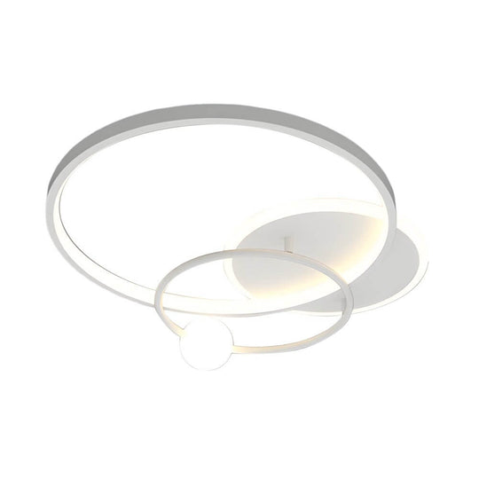 Multi-Circle LED Flush Mount Ceiling Light