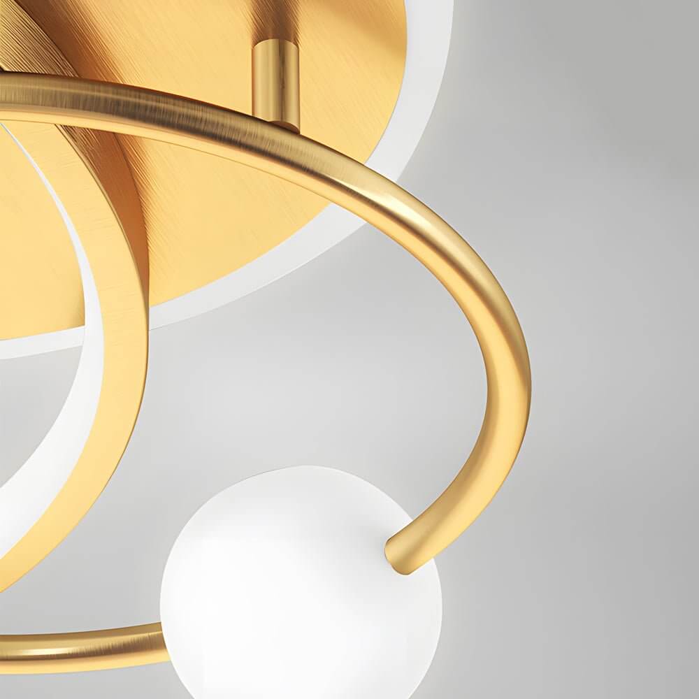 Multi-Circle LED Flush Mount Ceiling Light