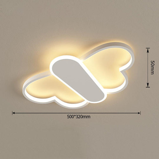 Cartoon Butterflies Shaped LED Dimmable Ceiling Light – With Remote Control