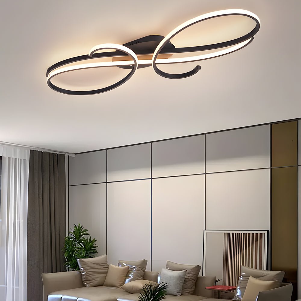 Musical Symbols Aluminum LED Ceiling Light – Modern Decorative Fixture