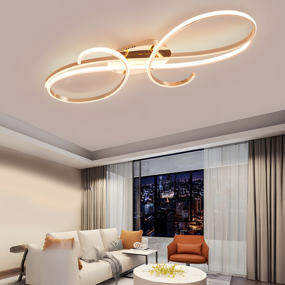 Musical Symbols Aluminum LED Ceiling Light – Modern Decorative Fixture