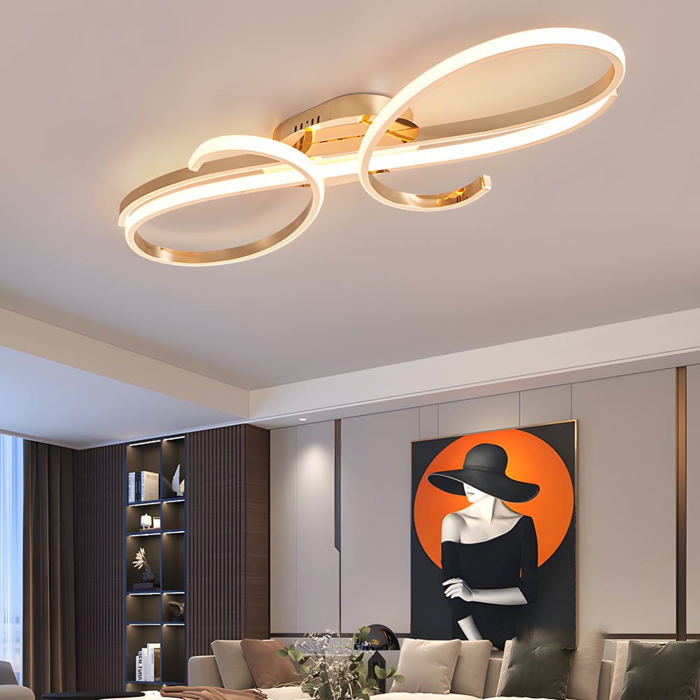 Musical Symbols Aluminum LED Ceiling Light – Modern Decorative Fixture