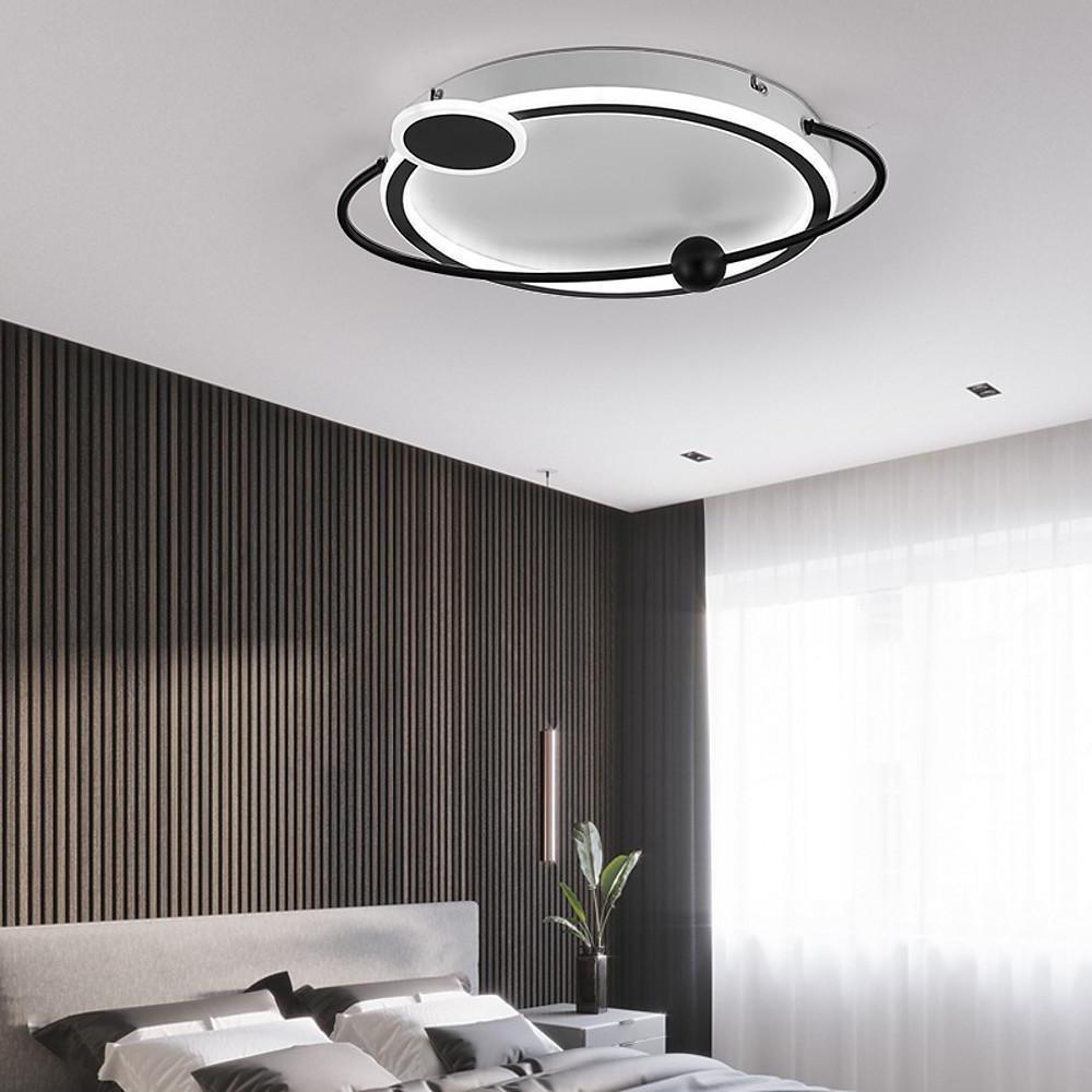 Oval Shaped Bedroom Flush Mount Unique LED Ceiling Light