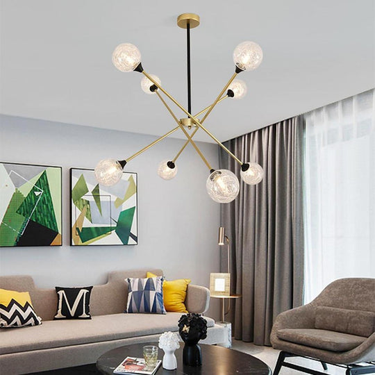 LED Modern Glass Sputnik Chandelier