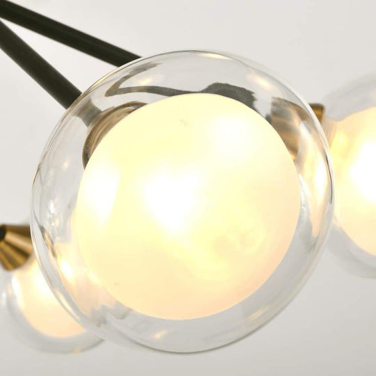 Multiwave Design Sputnik Chandelier LED Dining Room Chandelier with 12 Bulbs