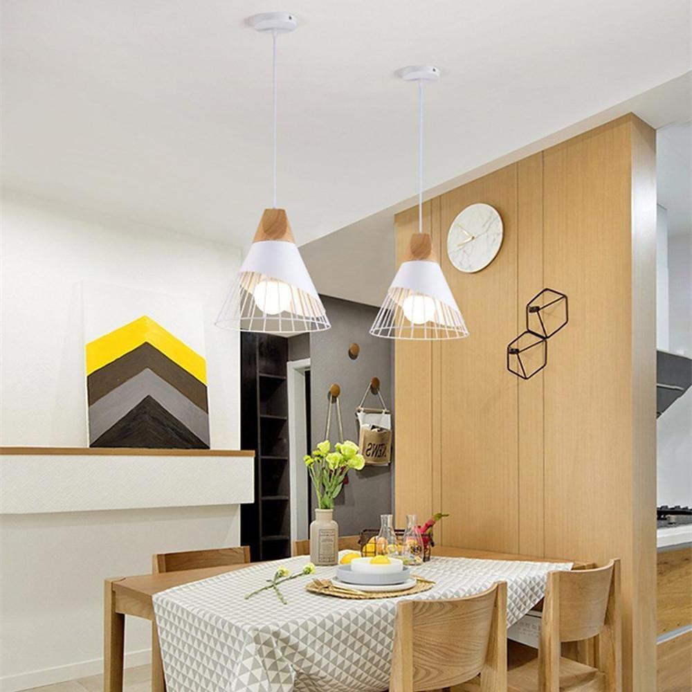Metal Kitchen Island Pendant Lighting Abstract Cone Shaped Pendant Light