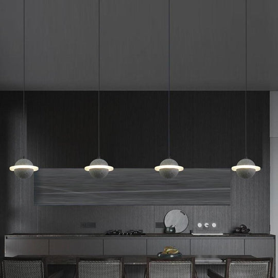 Saturn Acrylic LED Modern Pendant Ceiling Light