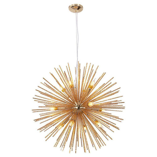 Geometric Starburst Chandelier with 8 Lights