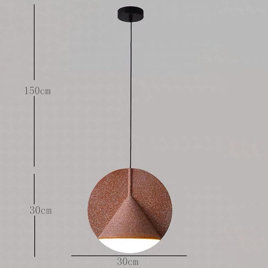 Circular Cone Metal LED Industrial Pendant Light