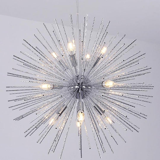 Geometric Starburst Chandelier with 8 Lights