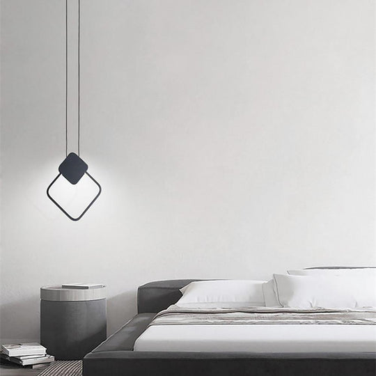 Geometric Shaped Dimmable LED Modern Pendant Light Hanging Lamp