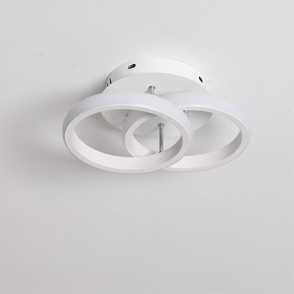 2-Circle Metal LED Flush Mount Ceiling Light
