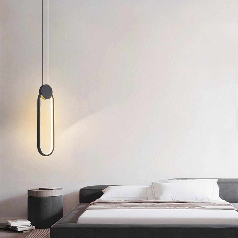 Geometric LED Black Modern Pendant Light