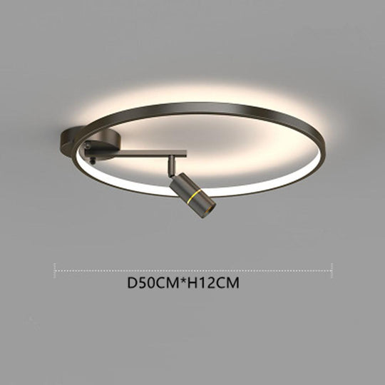 LED Circle Spotlight Dimmable Flush Mount Ceiling Light