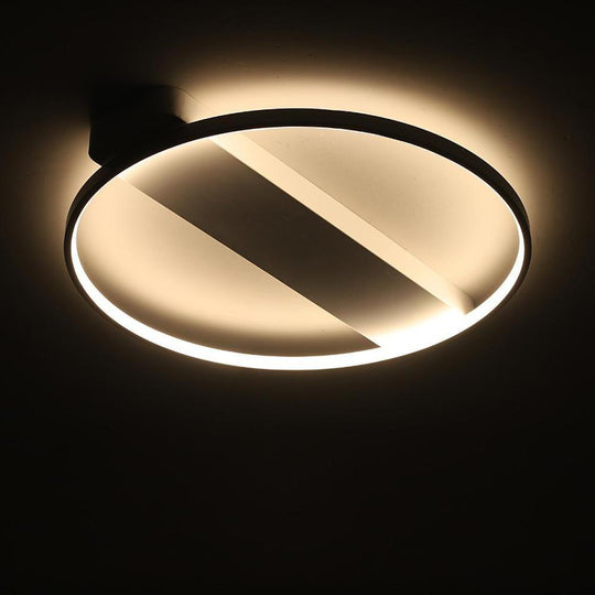 Circle Rectangle Combined LED Modern Flush Mount Ceiling Light