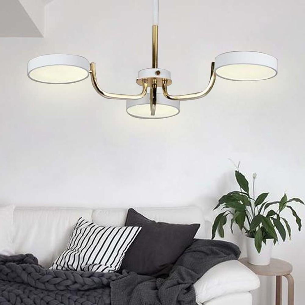 3 Lights Circular LED Modern Chandelier Kitchen Pendant Lighting