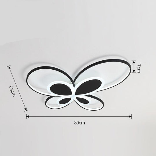 Cluster Dimmable Butterfly LED Flush Mount Ceiling Light for Baby & Kids