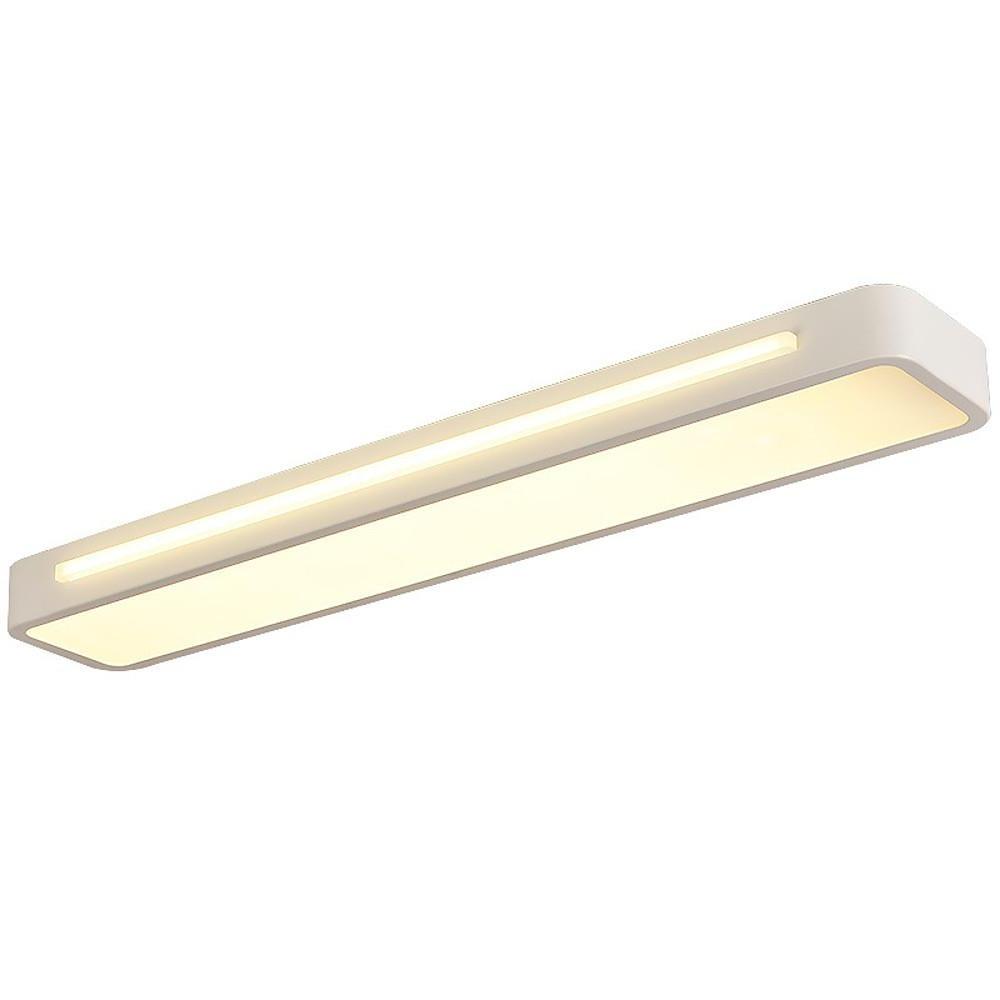 Black White Rectangular LED Flush Mount Ceiling Light