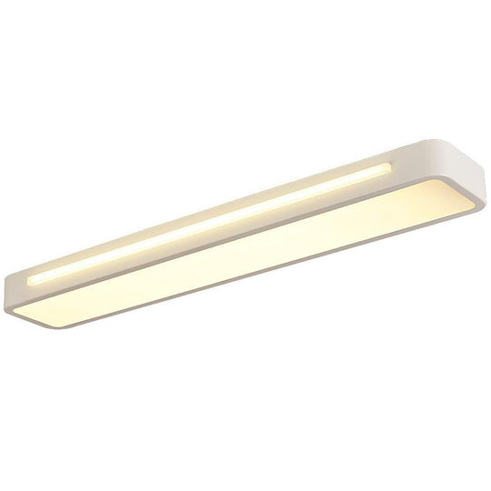 Black White Rectangular LED Flush Mount Ceiling Light