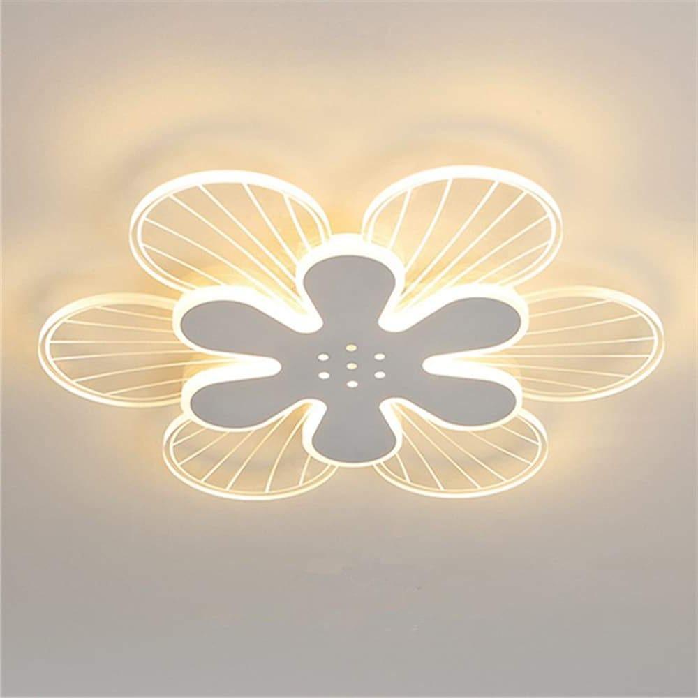 Flowers Shapes LED White Modern Ceiling Light – Flush Mount