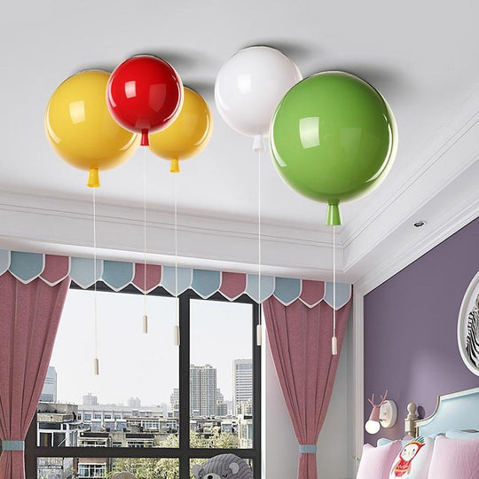Acrylic Airballoon Shaped LED Flush Mount Ceiling Light