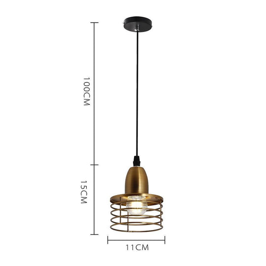 Spring Lampshade Vintage Country Pendant Light