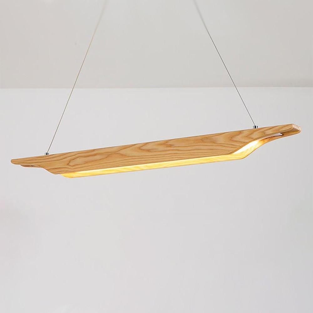 Unique Wood Design LED Modern Rustic Pendant Light