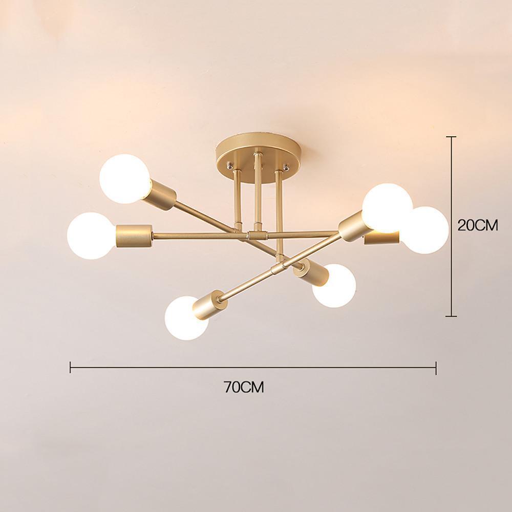 6-Light Globe LED Sputnik Chandelier