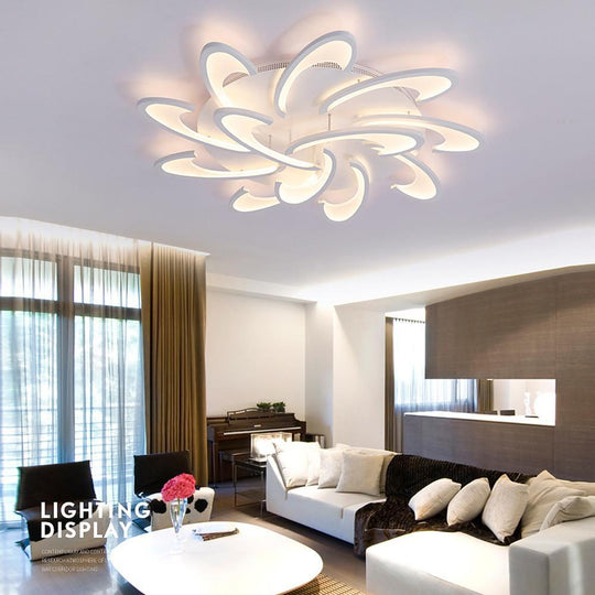 Artistic – Geometric Acrylic LED Flush Mount Ceiling Light