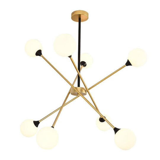 LED Modern Glass Sputnik Chandelier
