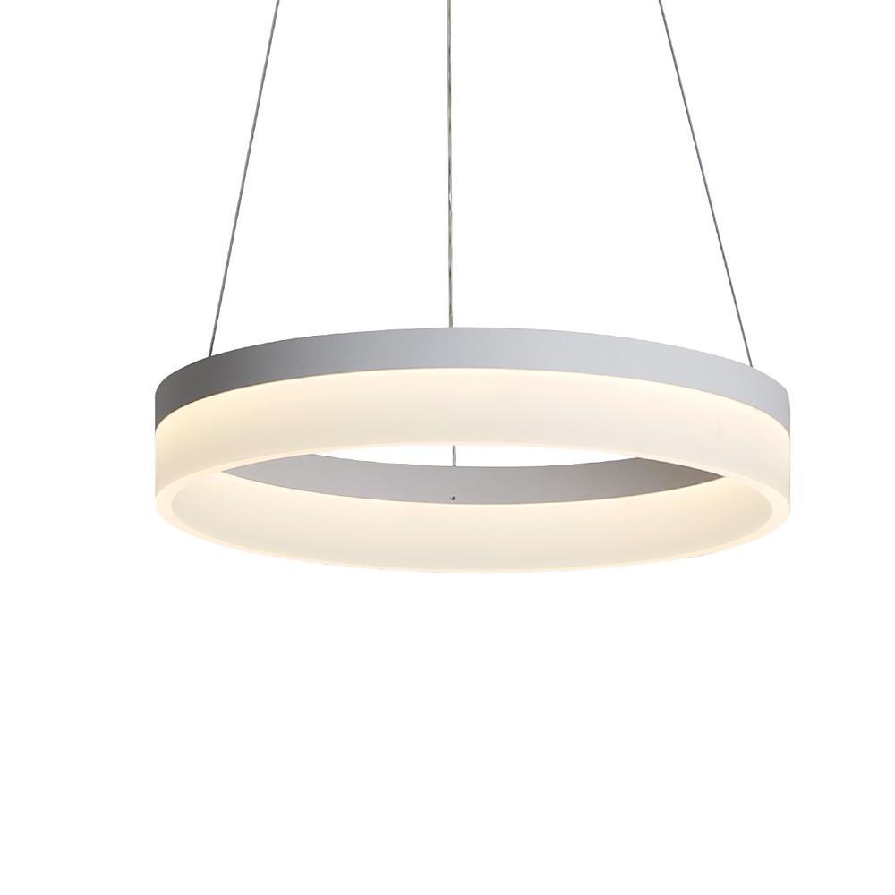 Circular Contemporary – Aluminum Acrylic LED Pendant Ceiling Light
