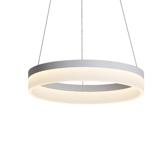 Circular Contemporary – Aluminum Acrylic LED Pendant Ceiling Light