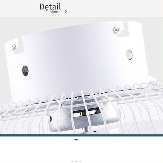 Circular Dimmable Bladeless Ceiling Fan with LED Light