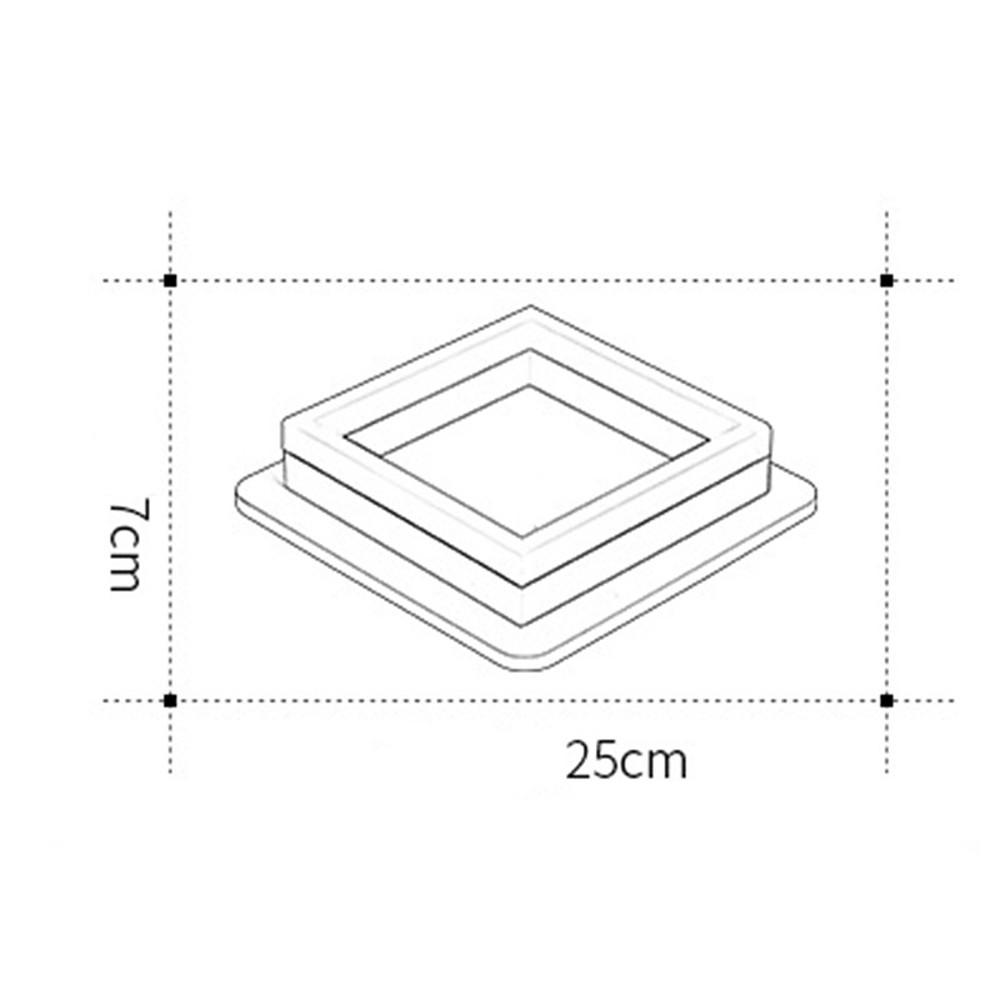 Metal Acrylic Square Design Flush Mount Modern LED Ceiling Light