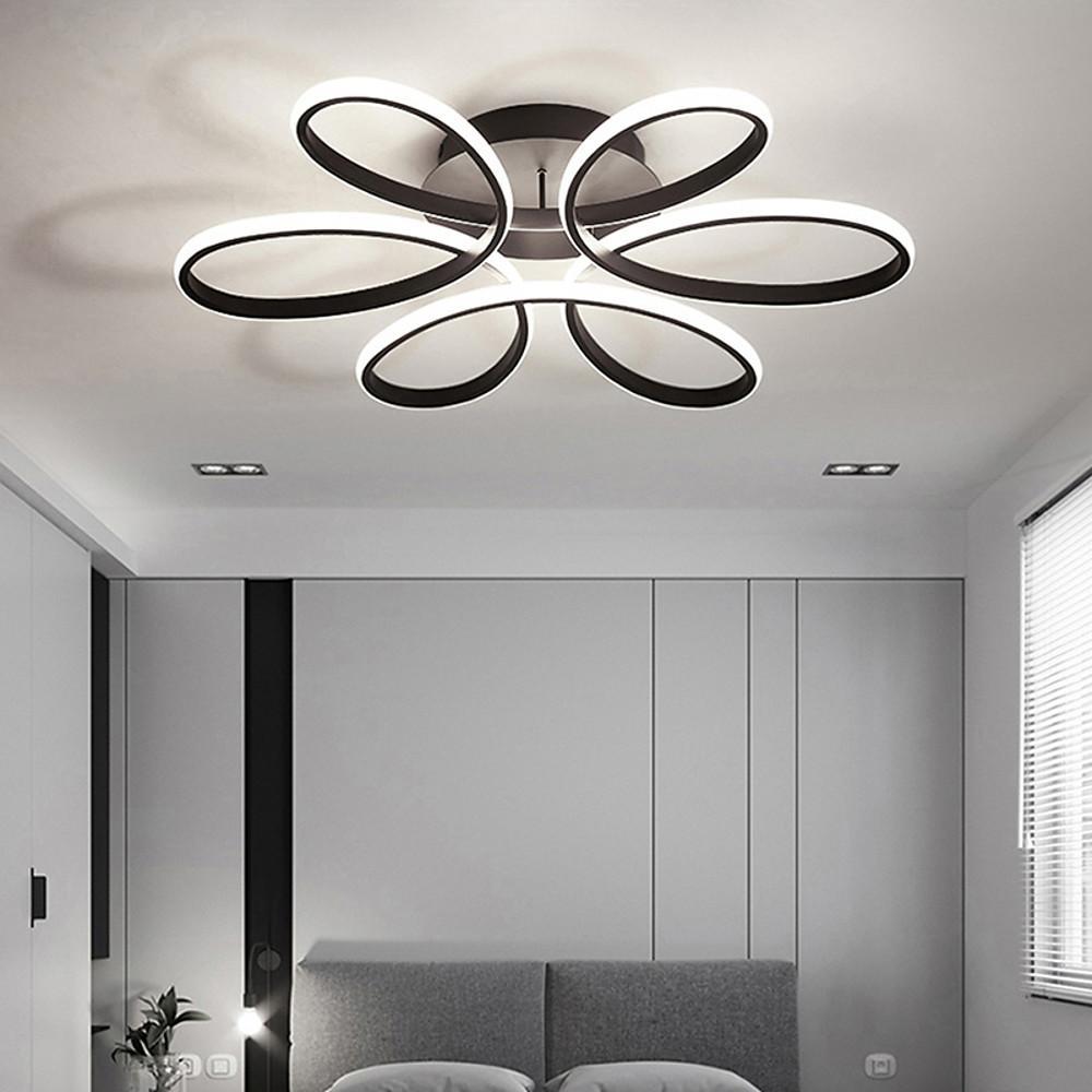 Flower Petal Dimmable LED Modern Ceiling Light Flush Mount Lighting