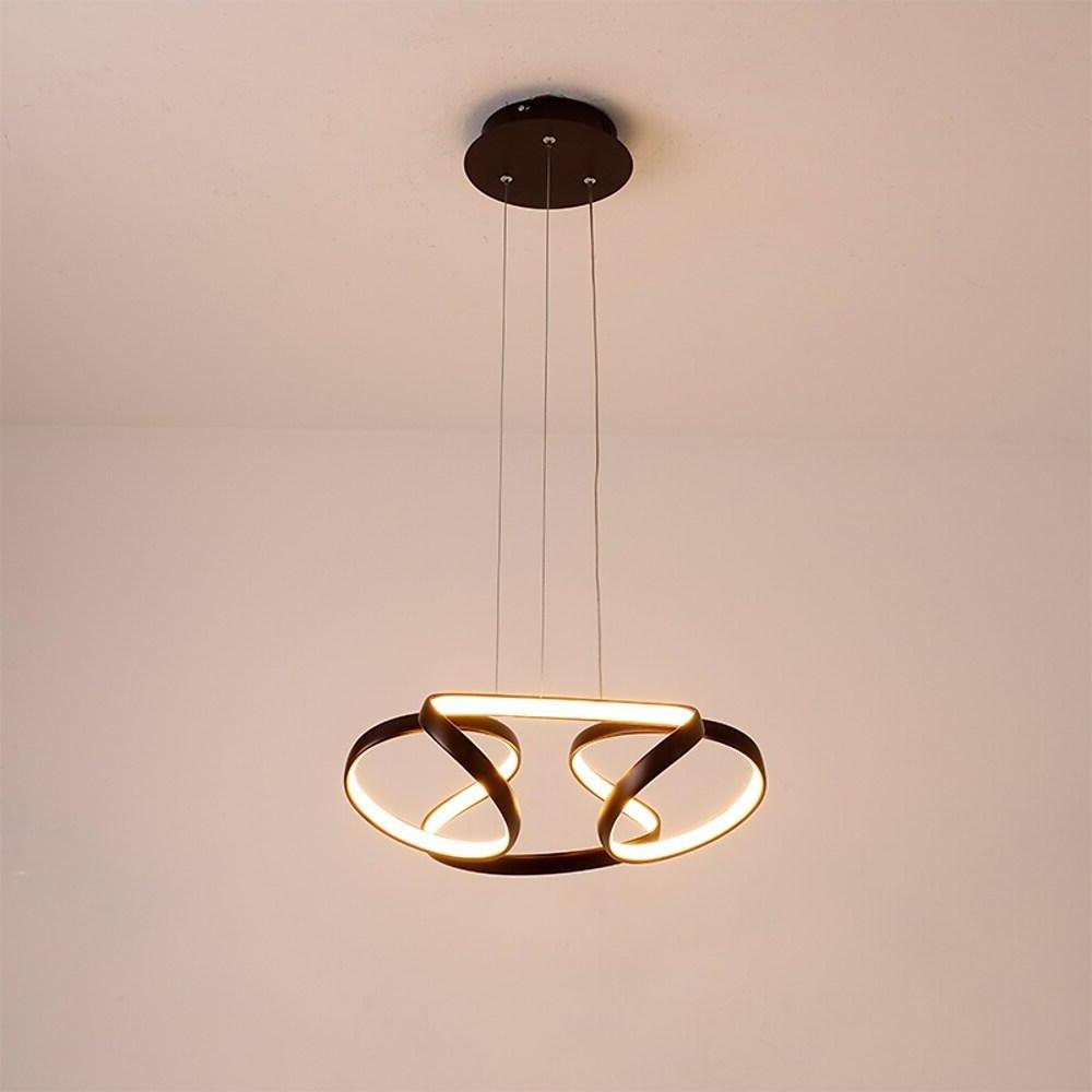 Interwoven Wave Design Gold Sputnik Chandelier – Metal Ceiling Light