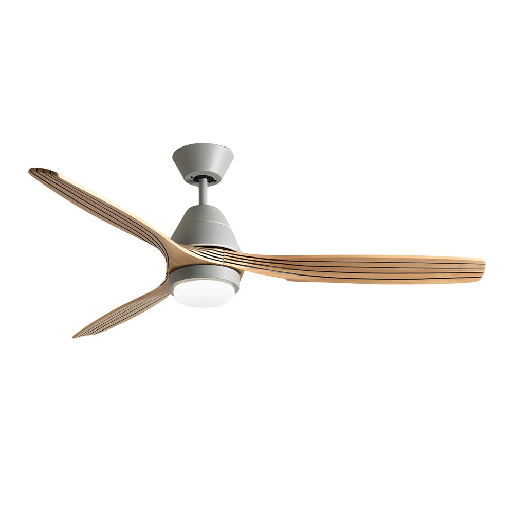 52-Inch Nordic Wooden Ceiling Fan Light with Remote Control