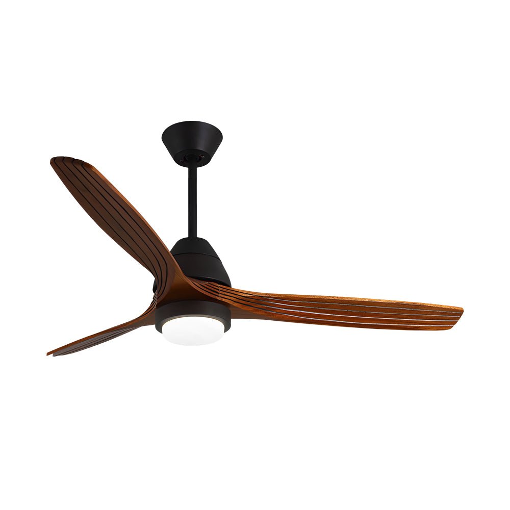 52-Inch Nordic Wooden Ceiling Fan Light with Remote Control