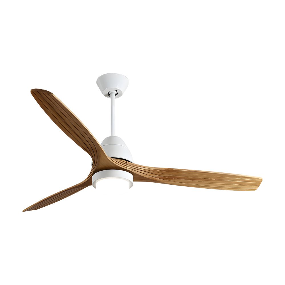 52-Inch Nordic Wooden Ceiling Fan Light with Remote Control