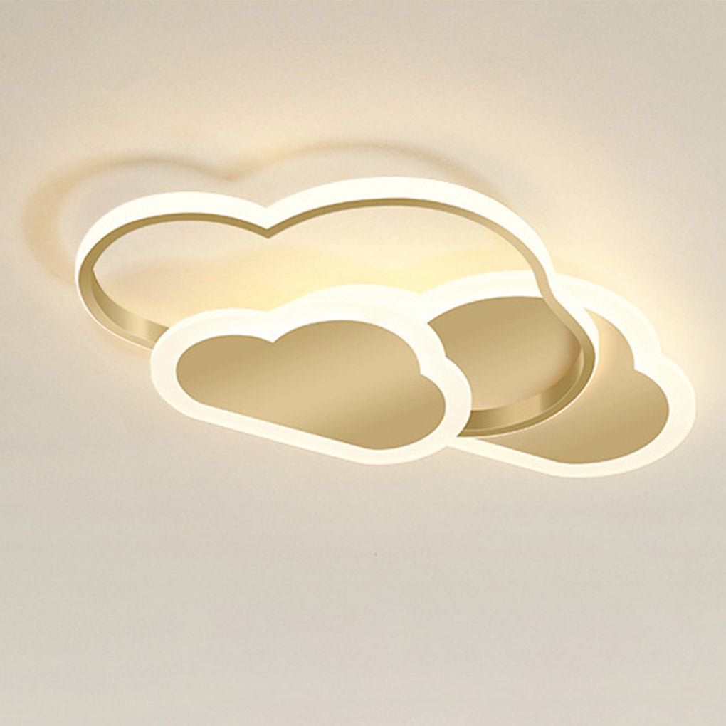 Nordic Creative Arc Design Cloud Shape Energy-saving LED Ceiling Lamp