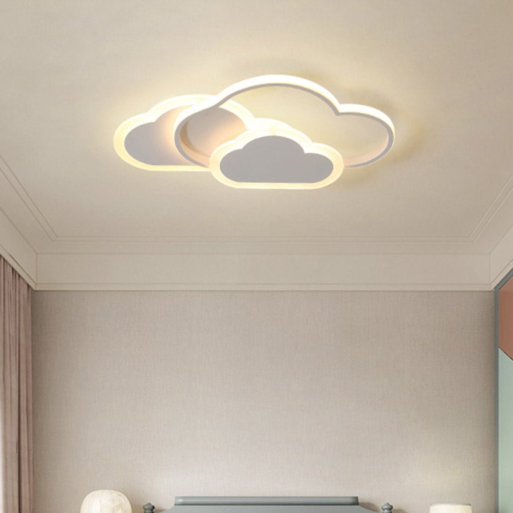 Nordic Creative Arc Design Cloud Shape Energy-saving LED Ceiling Lamp