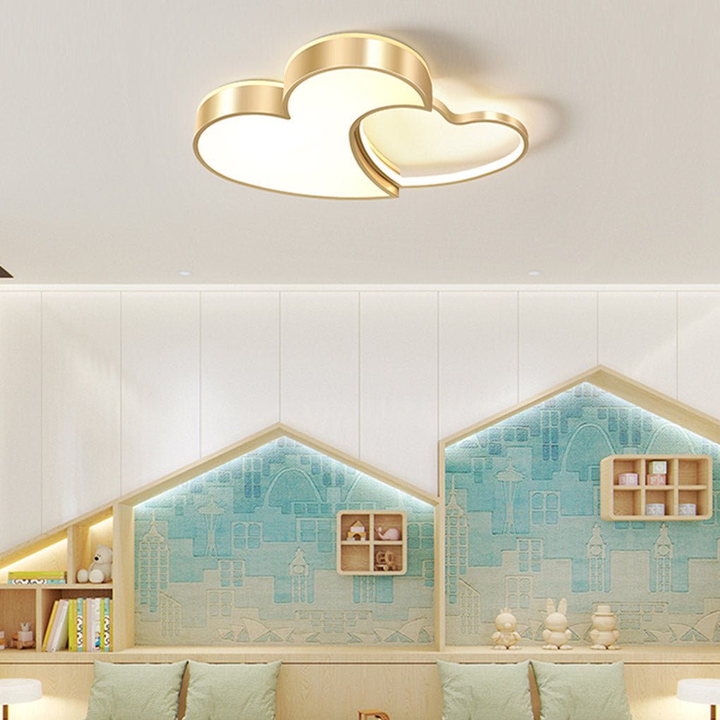 Nordic Creative Heart-shaped High Light Transmittance LED Dimmable Ceiling Lamp