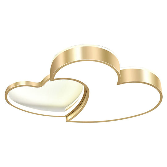 Nordic Creative Heart-shaped High Light Transmittance LED Dimmable Ceiling Lamp