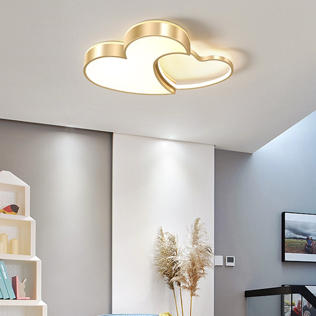 Nordic Creative Heart-shaped High Light Transmittance LED Dimmable Ceiling Lamp