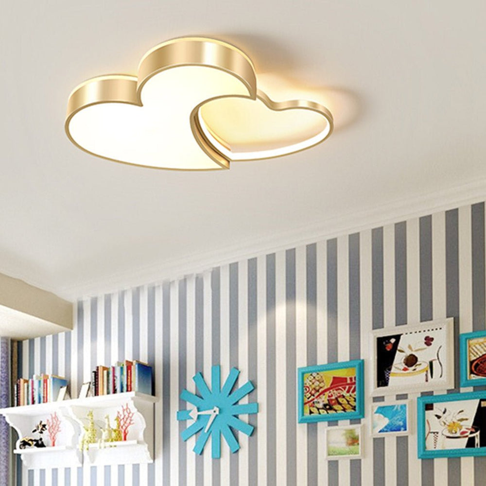 Nordic Creative Heart-shaped High Light Transmittance LED Dimmable Ceiling Lamp