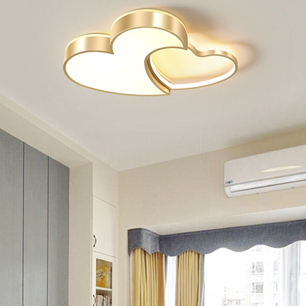 Nordic Creative Heart-shaped High Light Transmittance LED Dimmable Ceiling Lamp